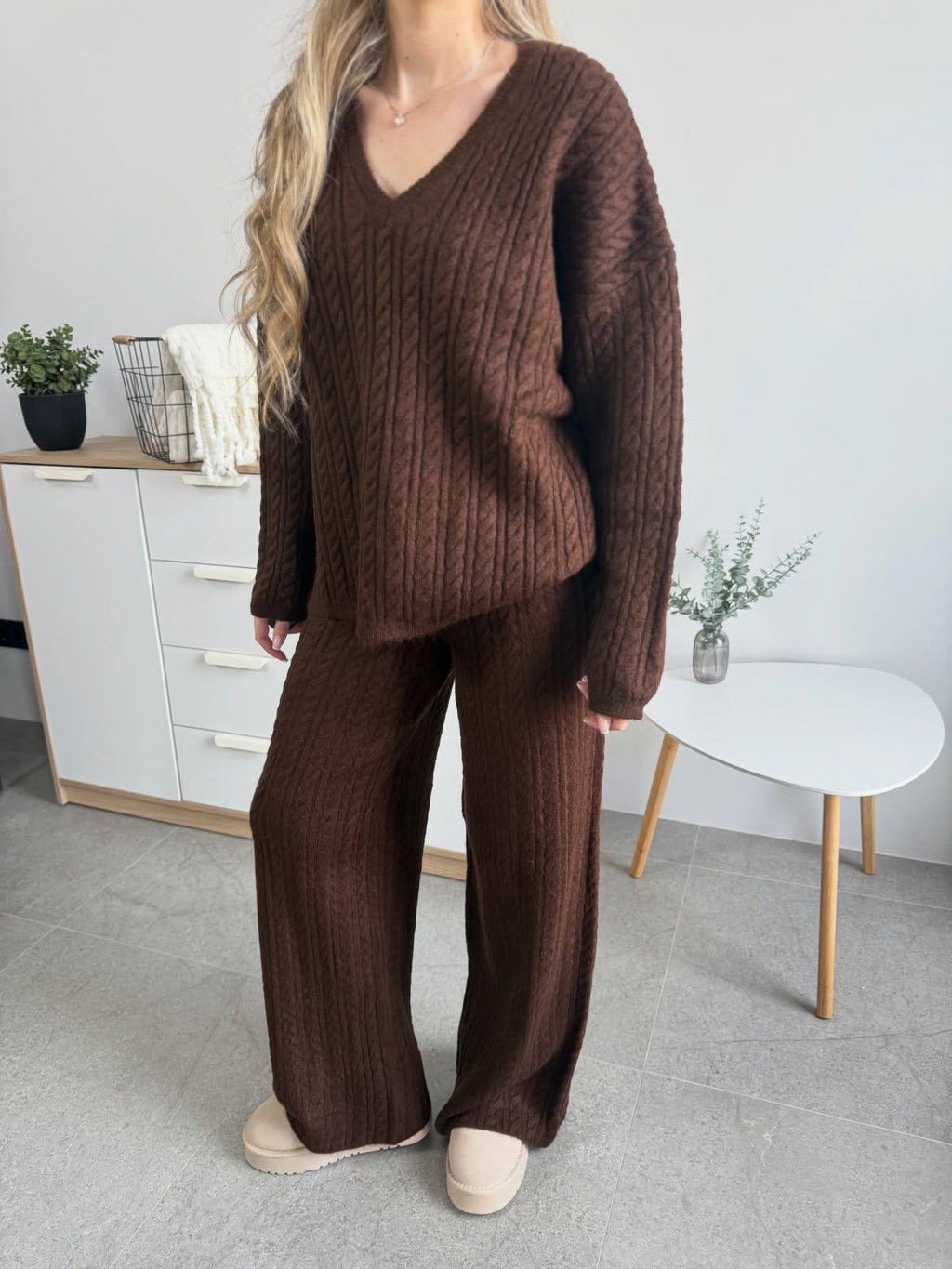 Ensemble Torsadée Col V