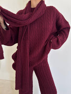 Ensemble Torsadée avec Écharpe